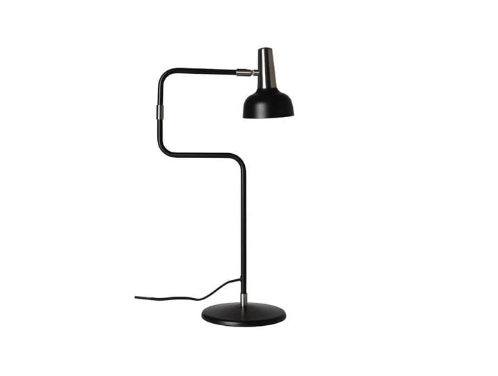 CO Bankeryd Lampe de table Ray noir, détails en nickel