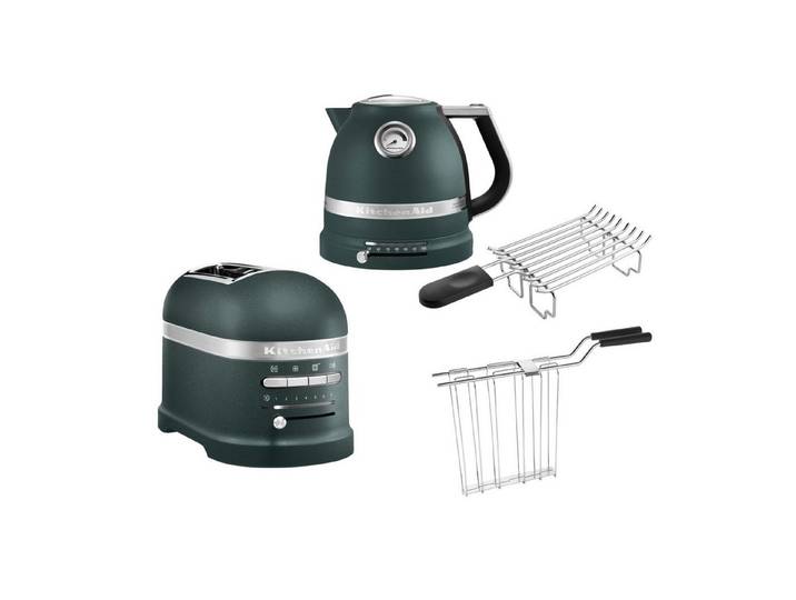 KitchenAid Toaster KitchenAid Artisan Wasserkocher, 2 Scheiben Toaster, Brötchenaufsatz