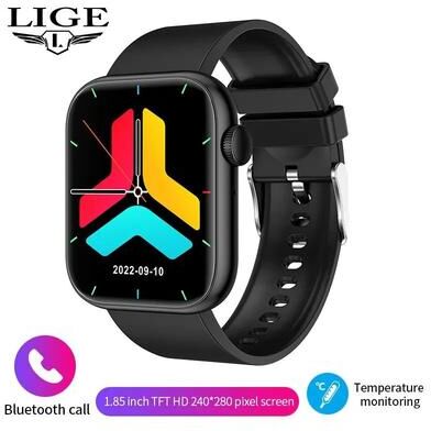 Uplift Essentials Elegant Bluetooth Calling Fitness Smartwatch black