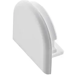 SIGOR Endkappe für LED Aufbauprofil KS-SIG-PROF4, rund / ohne Loch, Kunststoff grau SIG-9852701