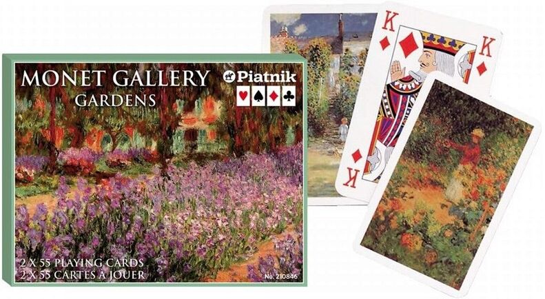 2 jeux de Bridge Monet Gallery : Giverny - Piatnik