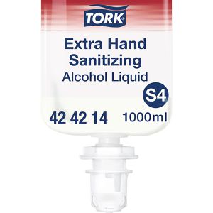 Tork Desinfektionsmittel Extra, 424214, S4, Händedesinfektion, für Spender, 1 Liter