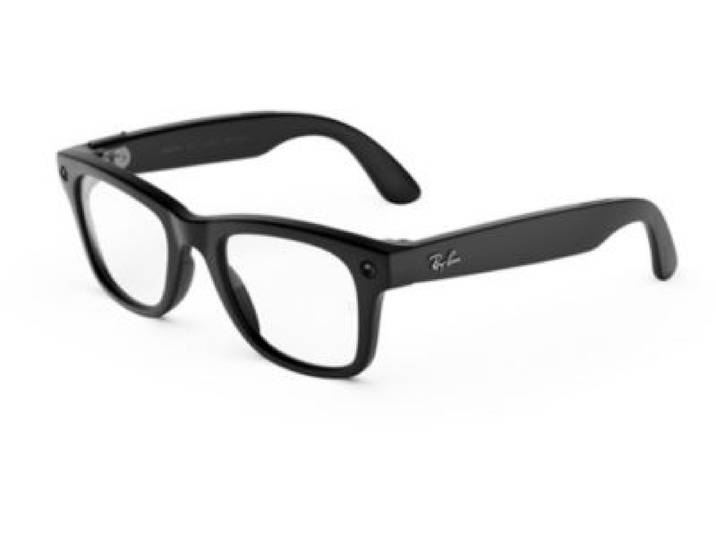Meta - Lunettes Connectées Ray-Ban Wayfarer Gen3 Noir Verres Transparents