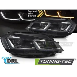 Scheinwerfer SILVER LED SEQ LED-Tagfahrlicht passend für VW GOLF VII 17-19