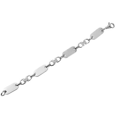 Armband ADELIA´S "Armband aus Edelstahl 21 cm", silber, Armbänder, Damen, 21cm, Edelstahl, Armband, Schöne Geschenkidee zum Muttertag