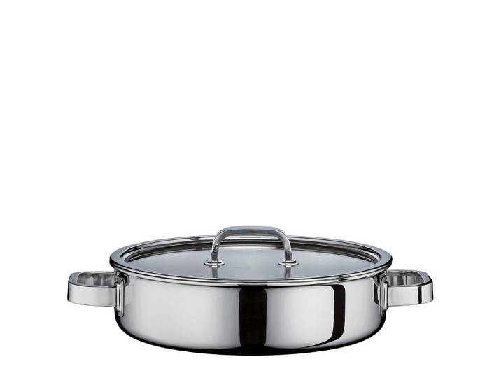 Spring Kochtopf Finesse2+, Silber, Glas, Kunststoff, Metall, 4 L, 7 cm, mit Silikonring, Dampfablass, Kochen, Töpfe, Kochtöpfe