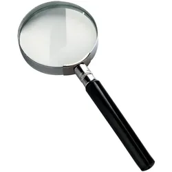 Arda, Lupe, Magnifying, glass and plastic, Black, 65 mm