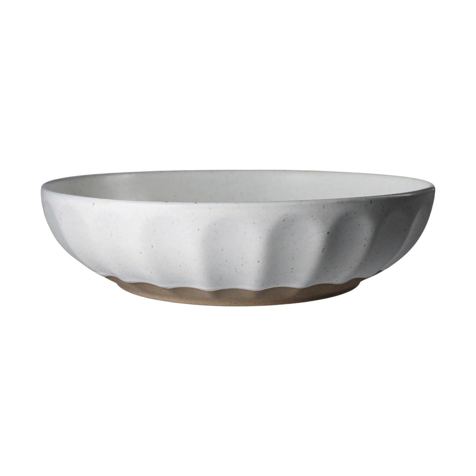 ERNST schaal steengoed Wit-naturel Ø24 cm