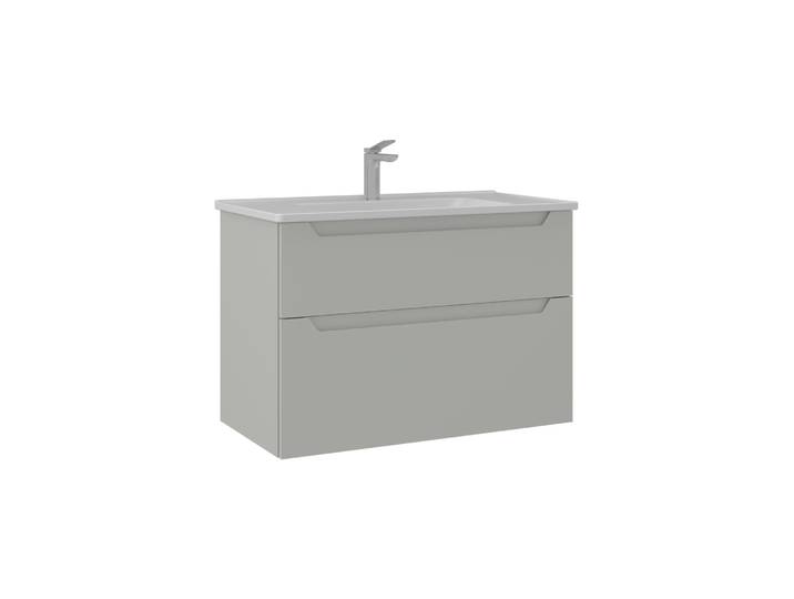 Meuble Vasque Messina 85 v2 - 85 x 45 x 55 cm - Matte Cashmere
