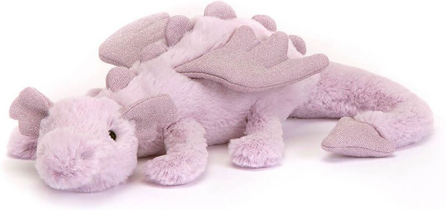 Jellycat Lavender Dragon Little - L: 7 cm x l: 26 cm x h: 7 cm