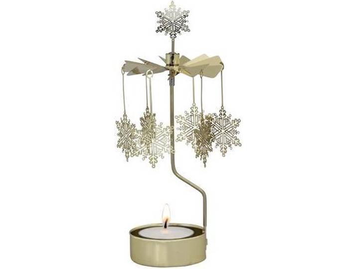 GOUDEN SNEEUWVLOK ROTARY CANDLE - PLUTO PRODUKTER