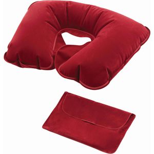 Böttcher-AG Nackenkissen Comfortable, aufblasbar, rot, U-Form