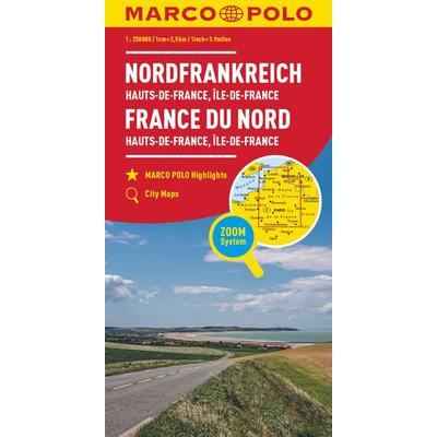 MARCO POLO Regionalkarte Hauts-de-France, Île-de-France 1:300.000, Sonstige von Marco Polo Verlag, MairDuMont, 978-3-8297-3801-9