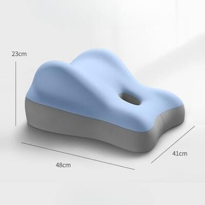 Youfap Market Ergonomic Memory Foam Bed Pillow For Waist & Tummy Support blue