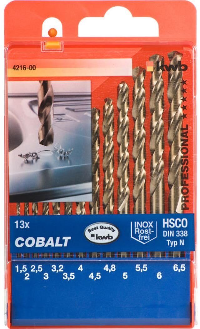 Metallbohrer KWB "COBALT HSS CO", braun, Bohrer, Metallbohrer braun Einheitsgröße