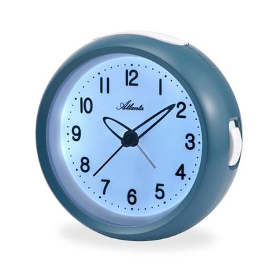 Quarzwecker ATLANTA, blau, Wecker, Wecker, Beleuchtung, Weckwiederholung, Geschenkidee, Schlafzimmer