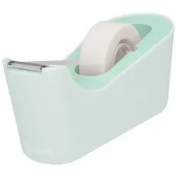 Scotch Klebebandabroller C18 Mintfarbe mit 1 Rolle Scotch Magic Klebefilm 810 Matt Unsichtbar 19 mm (B) × 33 m (L)
