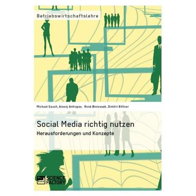 Social Media richtig nutzen, Taschenbuch von Michael Gauch,Alexej Antropov,René Biniossek,Dimitri Bittner, ScienceFactory, 978-3-95687-020-0