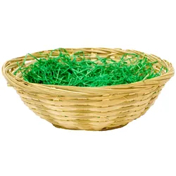 Osterkörbchen mit Ostergras, natur
