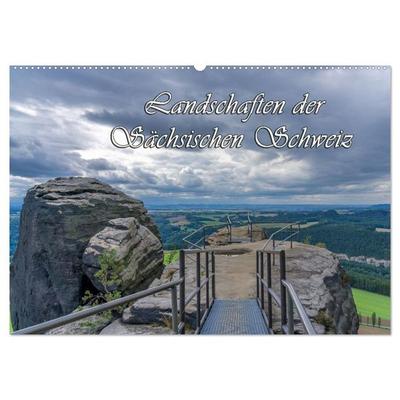Landschaften der Sächsischen Schweiz (Wandkalender 2026 DIN A2 quer), CALVENDO Monatskalender