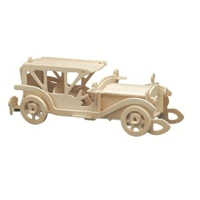 PEBARO 865/3 - Holzbausatz Oldtimer III, 43 Teile, Holzkonstruktion zum Zusammenstecken