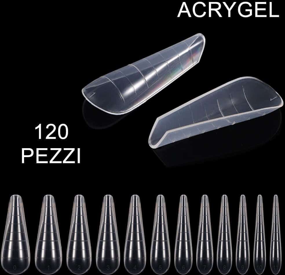 120 PUNTE PER ACRYGEL PUNTA STRETTA A C