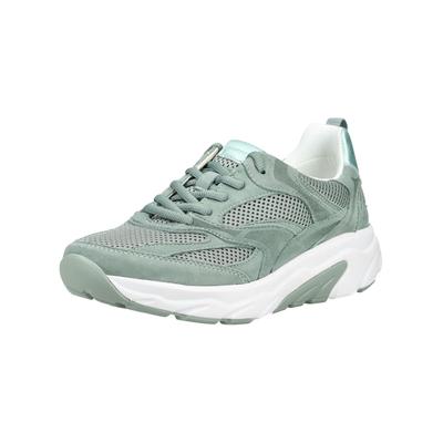 Sneaker GABOR "Gabor Sneaker Mesh", Damen, Gr. 38, grün (jade), Textil, Schuhe Sneaker