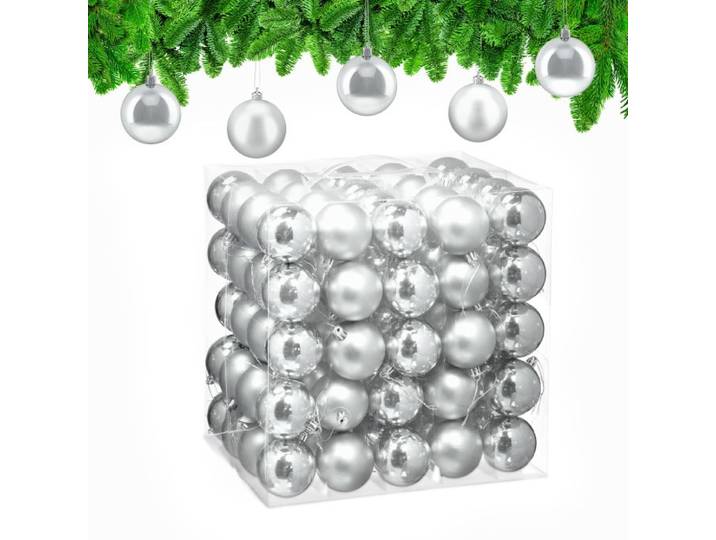 Relaxdays Lot de 100 boules de Noël