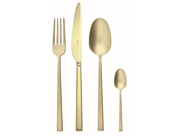 Sambonet Besteckset Rock Antique, Gold, Metall, 24-teilig, lebensmittelecht, Essen & Trinken, Besteck, Besteck-Sets
