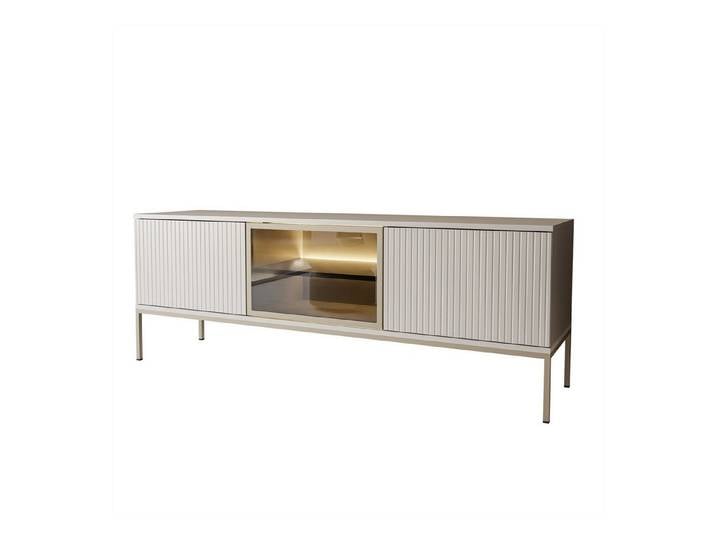 ALLHOUSE24 TV-Schrank SENTI 154 Kaschmir mit LED Beleuchtung, Lowboard, Unterschrank (1x TV Schrank) Breite 154 cm