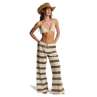 Strandhose BILLABONG "Hot Stripe", Damen, Gr. M, Normalgrößen, teak, Obermaterial: 100% Baumwolle., Hosen Strandhose