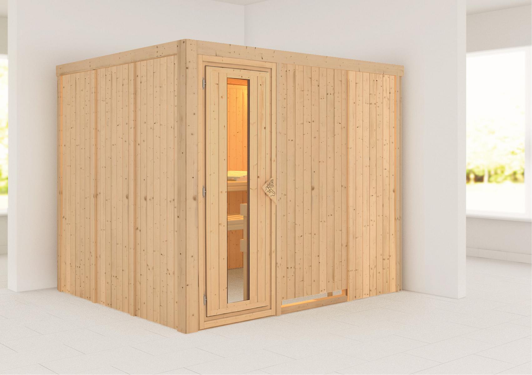 KARIBUHOLZT Sauna Gobin Front, o. Zub. m.einer Isoliertür 09231507