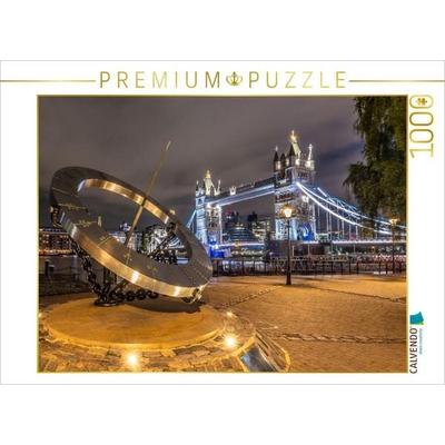 CALVENDO Puzzle LONDON Tower Bridge im Lichterglanz | 1000 Teile Lege-Größe 64x48cm Foto-Puzzle für glückliche Stunden