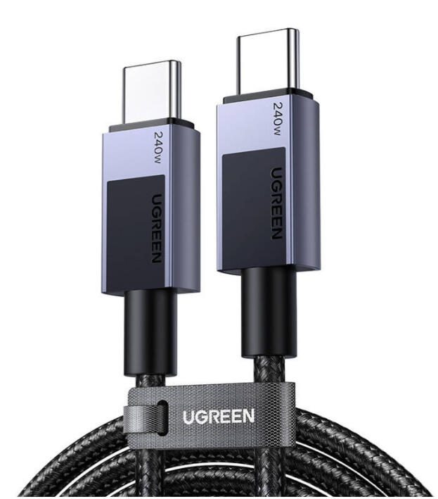 UGREEN L513 USB-C auf USB-C Ladekabel, 2m, grau 45068