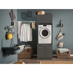 HWR Schranksystem Asiago10 Dekor Grau Anthrazit