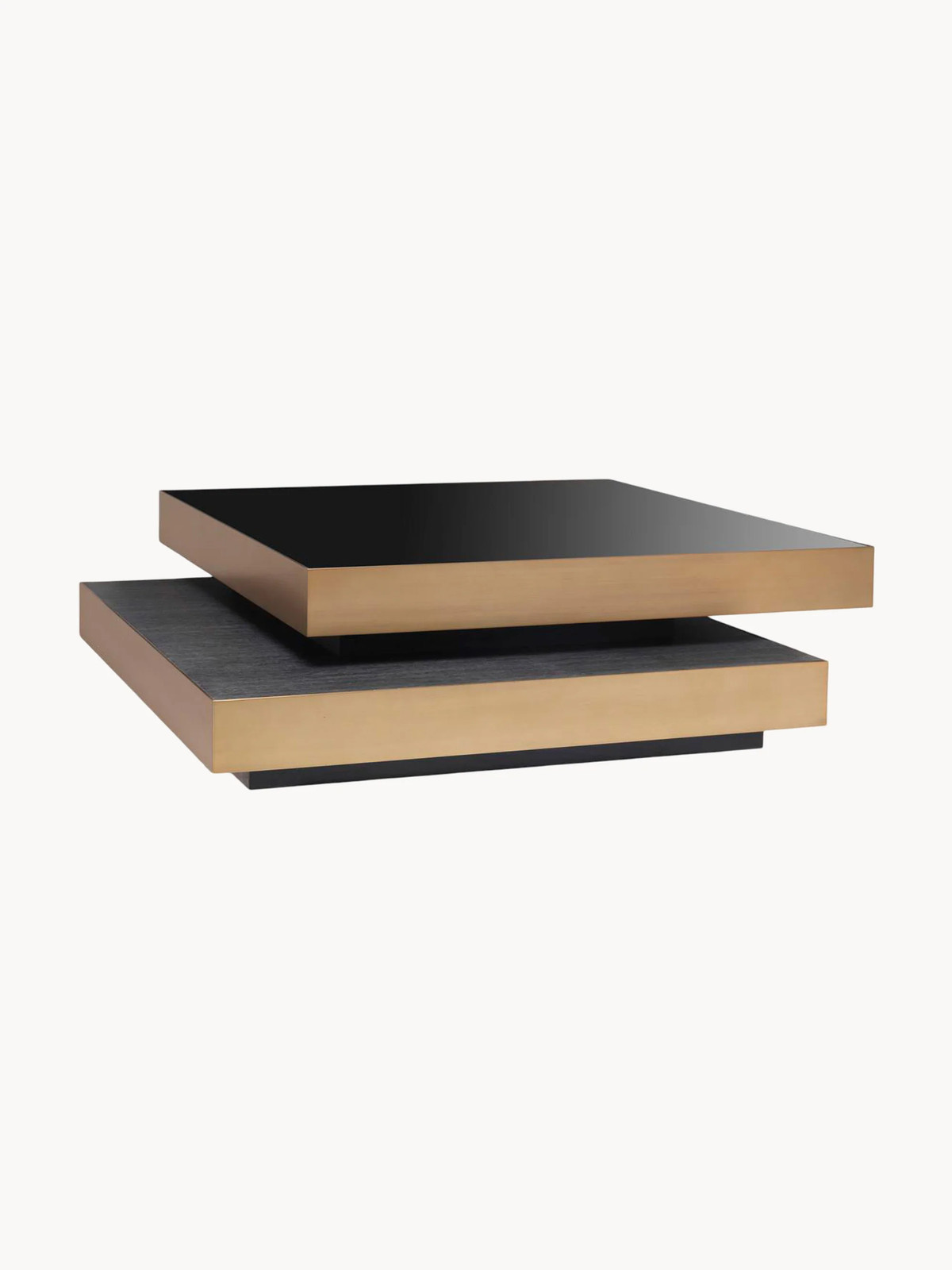 Eichholtz Shelton Houten Salontafel met Glazen Tafelblad