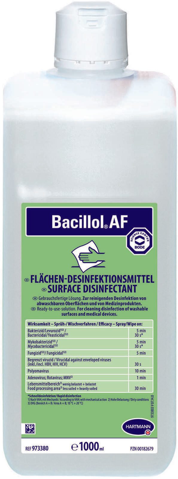 HARTMANN Desinfektionsmittel Bacillol® AF 1,0 l 9802125