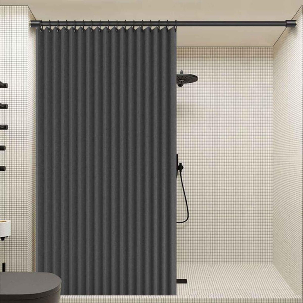 Hengel vouwdeur wit - Kamerdivider met magnetische sluiting - B/D/H: 200 x 240 cm