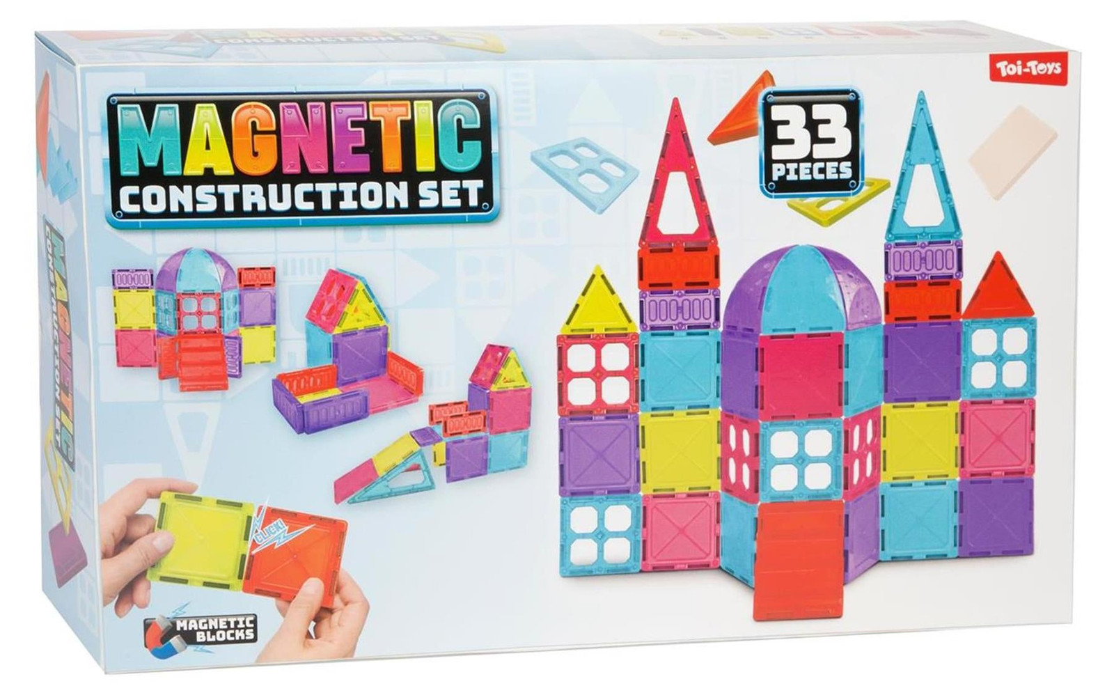 Toi-Toys magnetische bouwstenen, 33 stuks, 2430880