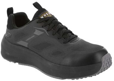 Skechers Work Transporter Lite-200263 - Mens 7.5 Black Oxford Shoes Medium