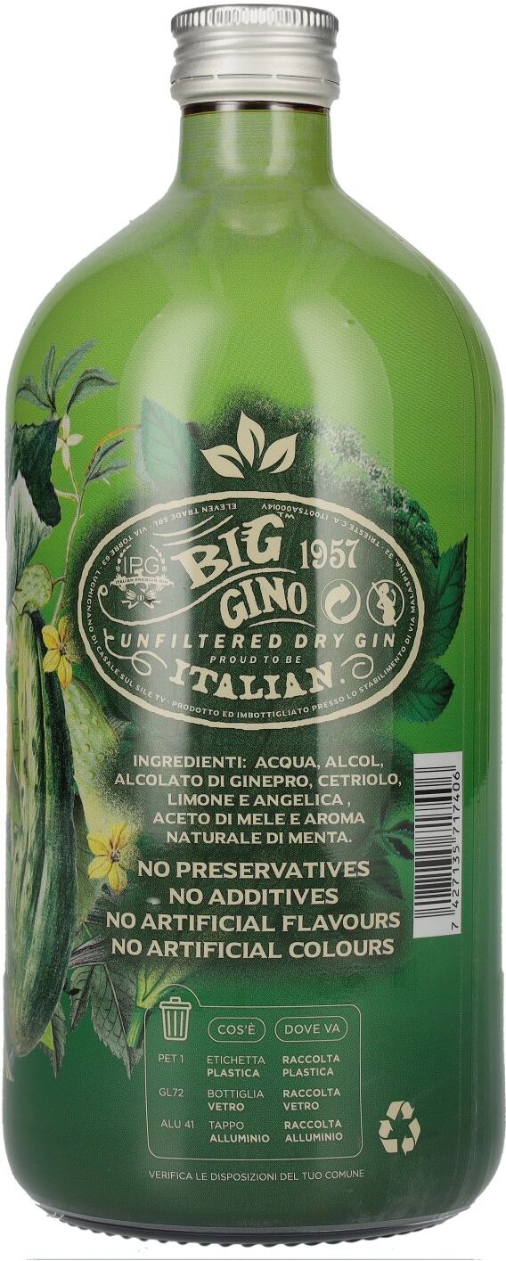 Big Gino Gin PEPINO LOCO 38% Vol. 1l