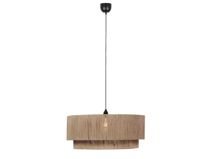 Suspension Japandi noire avec corde marron 60cm - Smilla