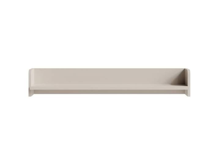 Lomadox Wohnzimmer Wandregal 103,5cm Breite in sandbeige Bücherregal Wandboard feine Struktur