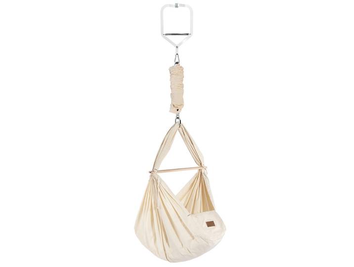 Schmusewolke Federwiege, Beige, Metall, 30x166x137 cm, Babymöbel, Babybetten, Stubenwagen & Babywiegen, Federwiegen