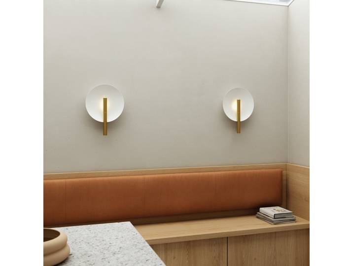 Furiko Wandleuchte Brushed Brass - DFTP DFTP by Nordlux - Schlafzimmer - Design - Metall - Rund