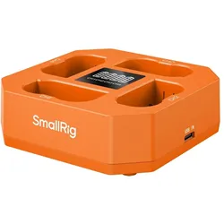 SmallRig 5747 Four-Channel Camera Battery Charger for EN-EL15c (Kamera Akku Ladegerät), Kamera Stromversorgung, Orange
