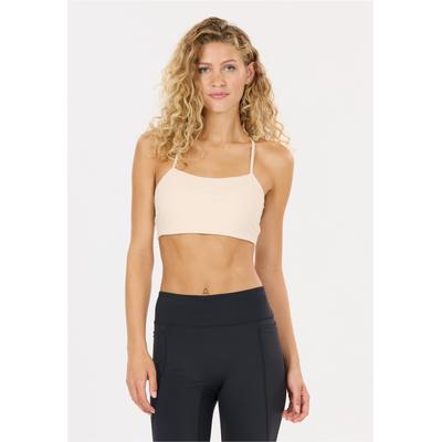 Sport-BH ATHLECIA "Seray", Damen, Gr. XS, beige (hellbeige), 69% Polyamid, 31% Elasthan, unifarben, BHs Sport-BH, Leichter Support