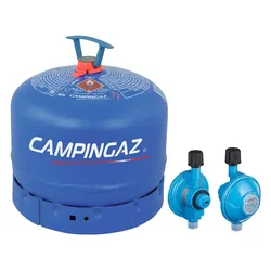 Campingaz R 904 Gasflasche - 1,8 kg Butangas mit 50 mBar Regler im Set