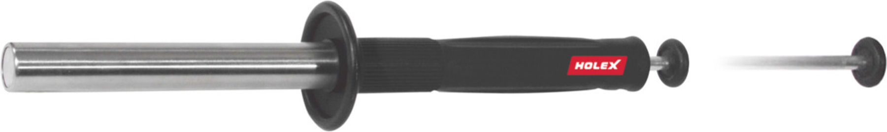 Holex Magnetischer Spänesammler, Länge: 400 mm   mit Kunststoffgriff und Auslösehebel, 084521 400)