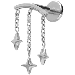 Titan Labret mit Push Fit BOGEN + 3 STERNE